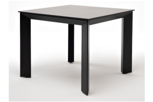 MR1001119 обеденный стол из HPL 90х90см, цвет «серый гранит«, каркас черный
